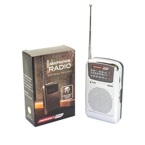 Emergency Zone Weather Band Radio – Compact AM/FM & NOAA Alert Receiver