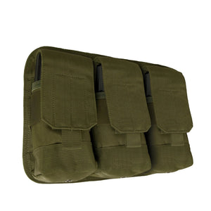 Rothco Universal Triple Mag Rifle Pouch – 6-Mag MOLLE Carrier