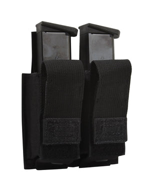 Rothco MOLLE Double Pistol Mag Pouch with Friction Inserts – Secure Carrier