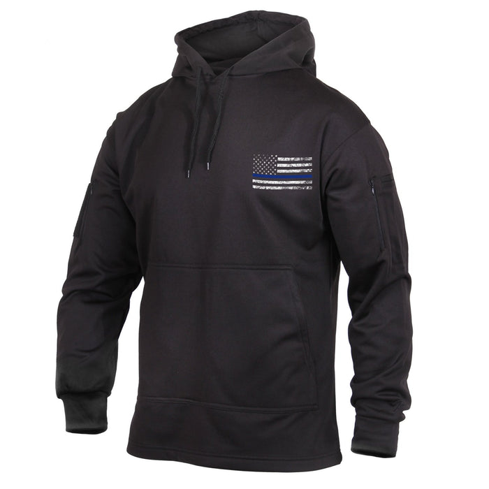 Rothco Thin Blue Line Concealed Carry Hoodie Black Luminary Global