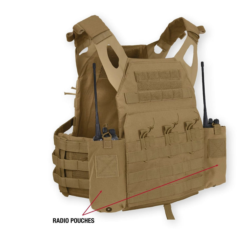 Rothco LACV (Lightweight Armor Carrier Vest) Side Radio Pouch Set