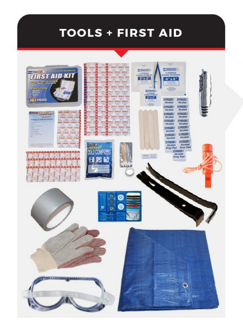 Guardian Family Survival Bucket Kit for 5 People