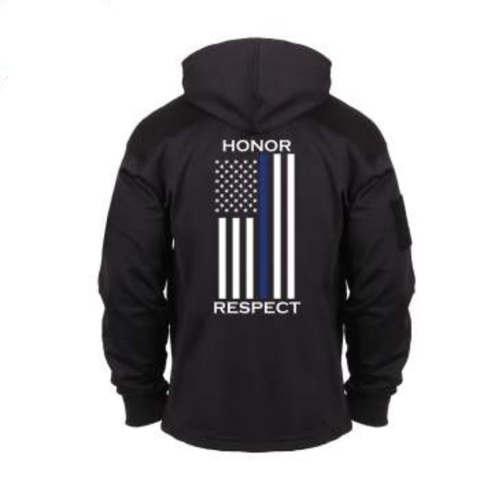 Rothco Thin Blue Line Concealed Carry Hoodie - Honor and Respect