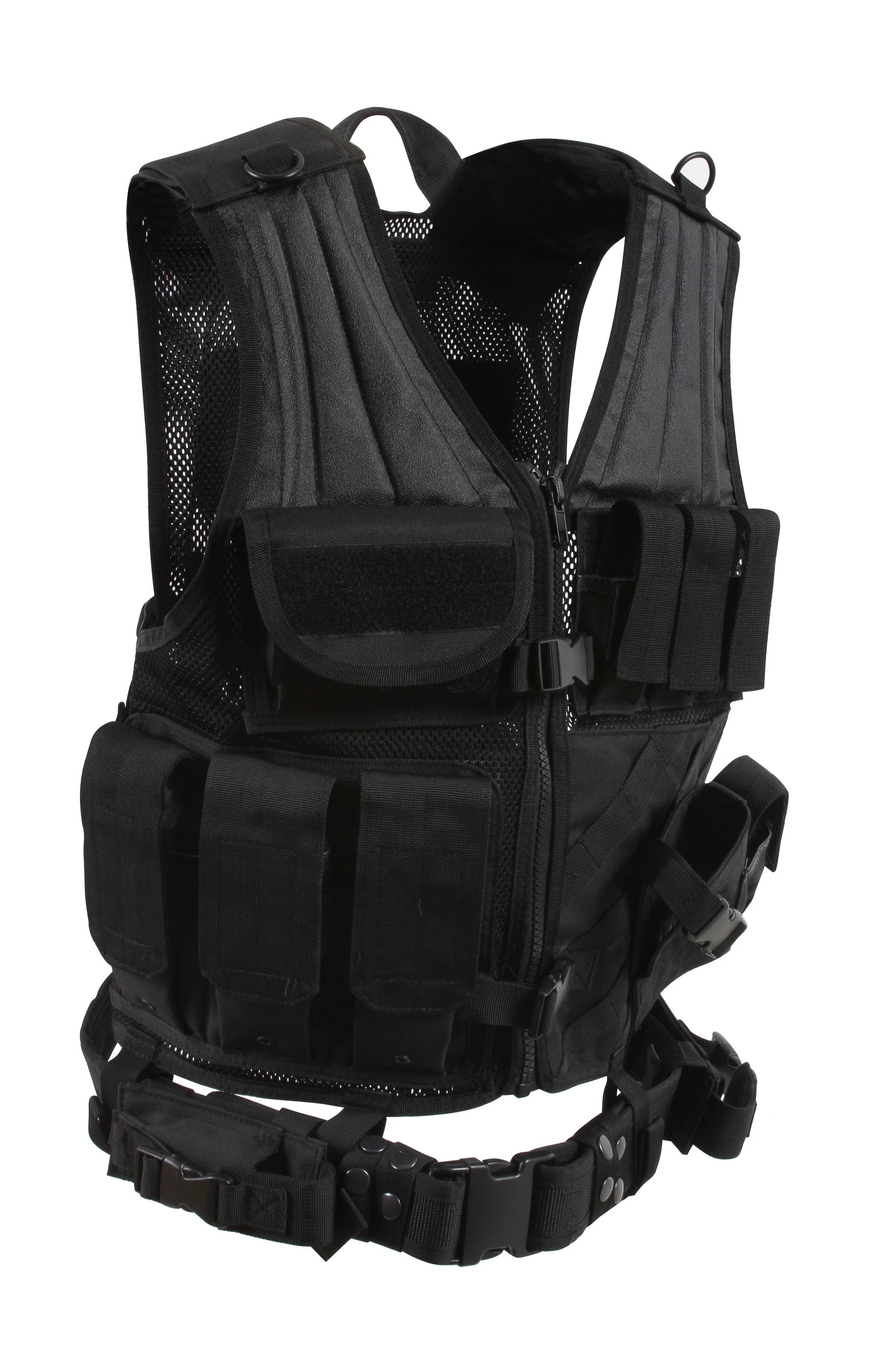 Rothco Cross Draw MOLLE Tactical Vest with 8 Pouches | Luminary