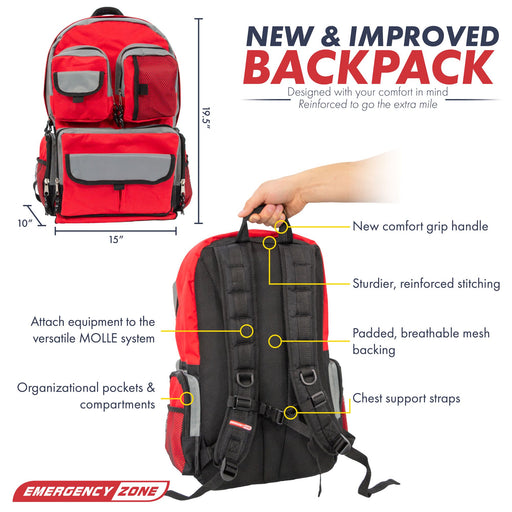 4 Person Family Prep Survival Kit Go-Bag 72 Hour