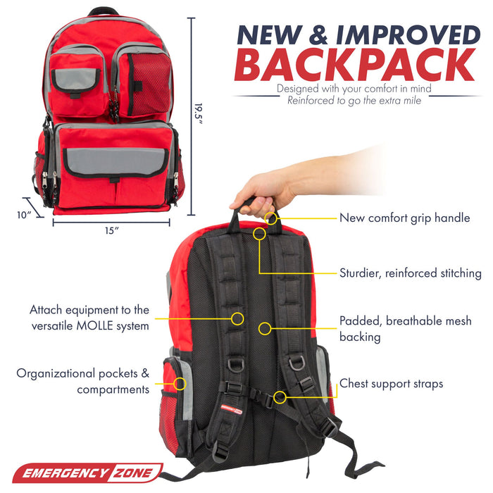 2 Person Family Prep 72 Hour Survival Kit Go-Bag - Emergency Zone