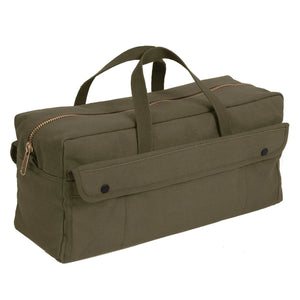 Rothco Canvas Jumbo Tool Bag with Brass Zipper – Heavy-Duty Mechanics Bag