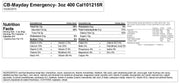 Mayday Food Bar 400 Cal. - Case of 110 - MayDay Industries