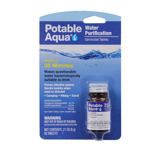 Potable Aqua Water Purification Tablets -  Made In USA