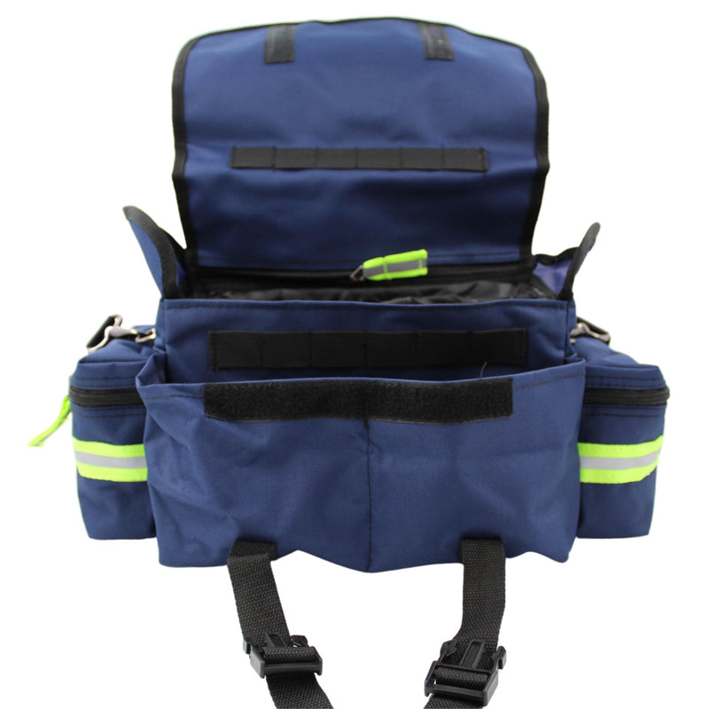 Luminary Global Trauma Bag Stocked Medium Modular Reflective EMS-EMT Medic Bug Out Bag First Aid Kit for Home Professionals First Responders Preppers Outdoorsman