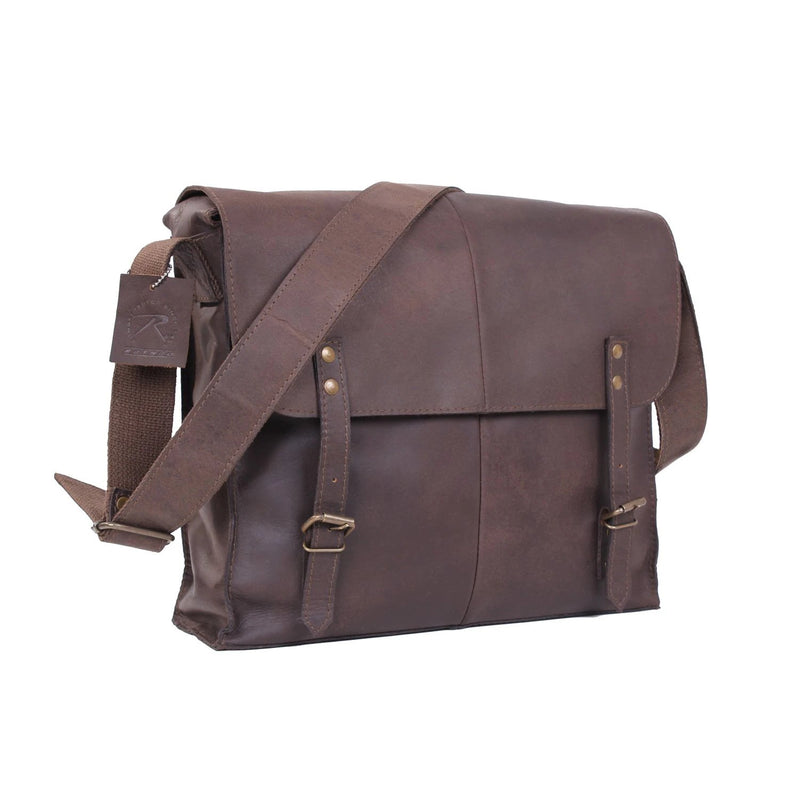Rothco Brown Leather Medic Bag – Vintage Shoulder Bag Everyday Utility