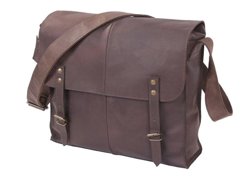Rothco Brown Leather Medic Bag – Vintage Shoulder Bag Everyday Utility