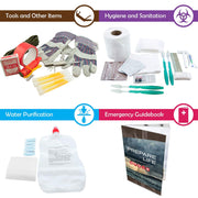 4 Person Family Prep Survival Kit Go-Bag 72 Hour - Emergency Zone