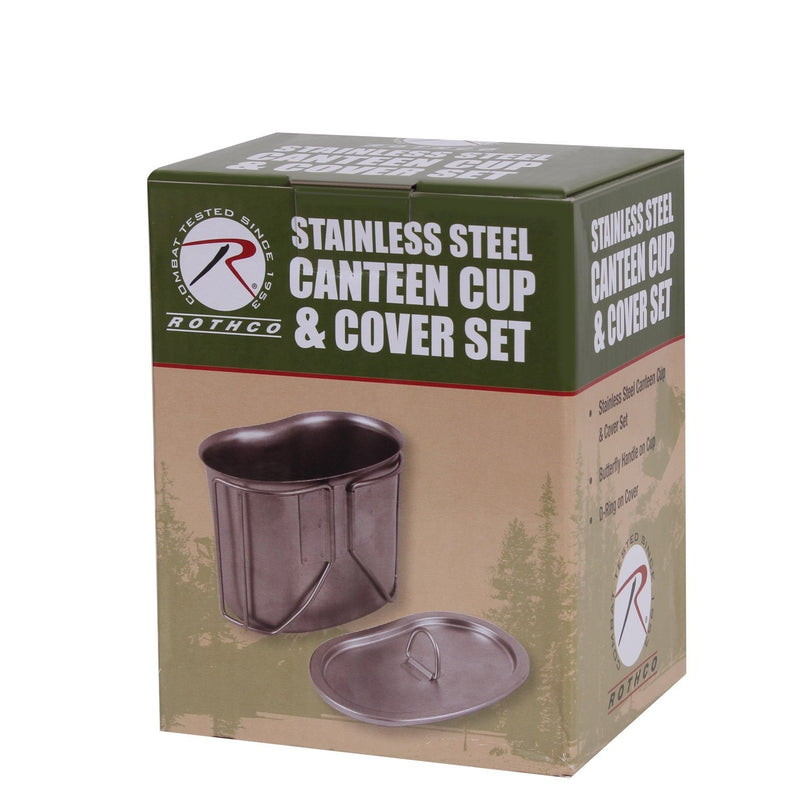 Rothco Stainless Steel Canteen Cup and Cover Set