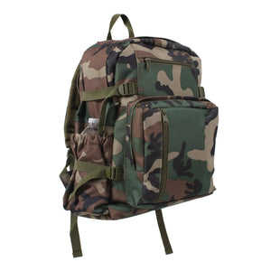 Rothco Woodland Camo Backpack | Hunting MOLLE Daypack