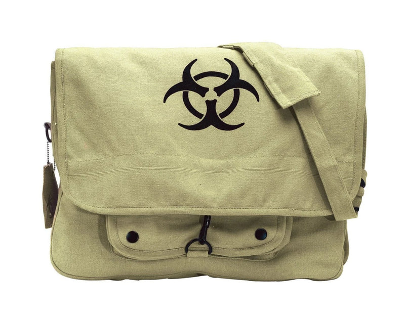 Rothco Vintage Canvas Paratrooper Bag w/ Bio-Hazard Symbol | Luminary Global