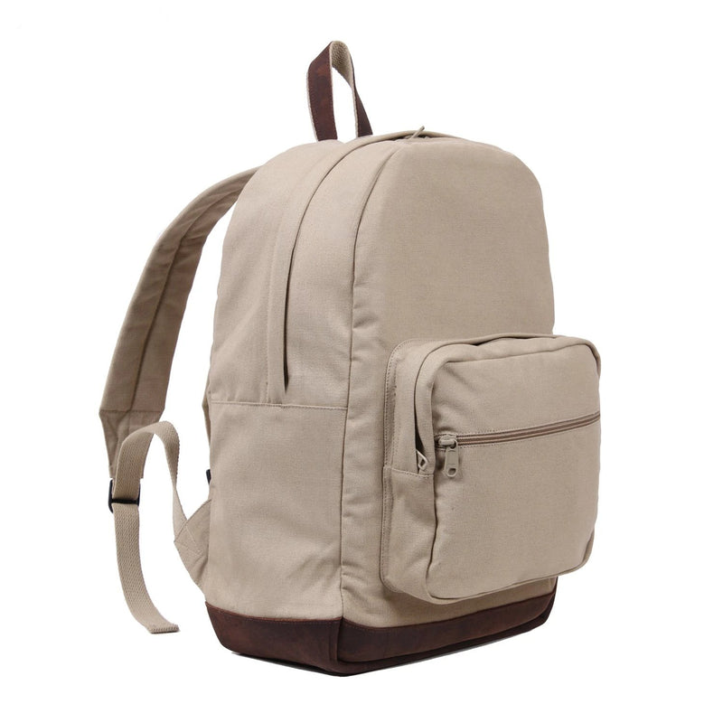 Rothco Vintage Canvas Teardrop Backpack with Leather Accents | Luminary Global