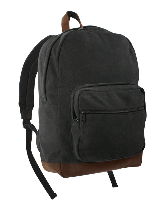 Rothco Vintage Canvas Teardrop Backpack with Leather Accents | Luminary Global