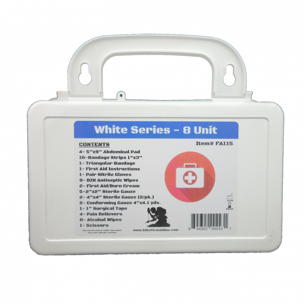 White Series First Aid Kit 8 Unit