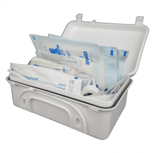 Elite First Aid White Series First Aid Kit - 8 Person Person Waterproof Hard Case