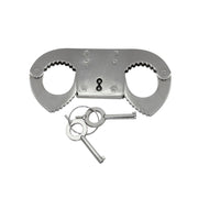 Rothco Steel Nickel Plated Thumbcuffs Single and Double Lock Mechanism