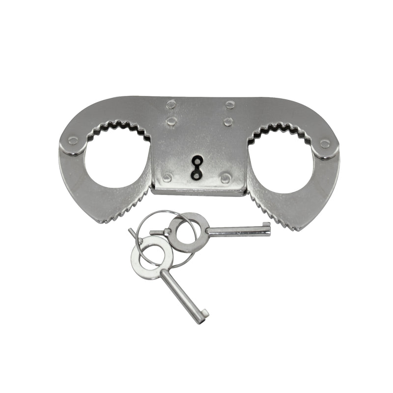Rothco Steel Nickel Plated Thumbcuffs Single and Double Lock Mechanism