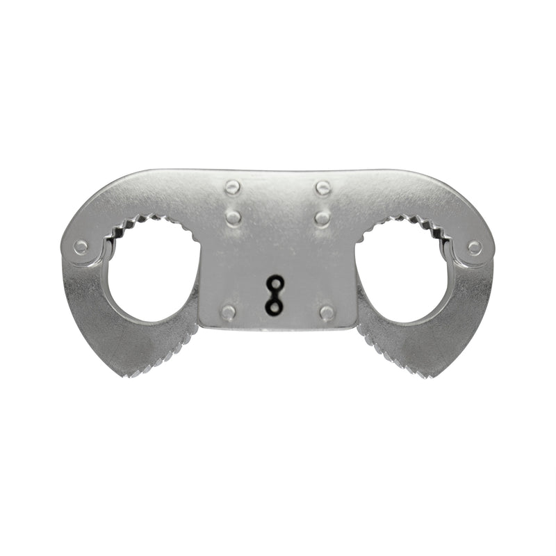 Rothco Steel Nickel Plated Thumbcuffs Single and Double Lock Mechanism