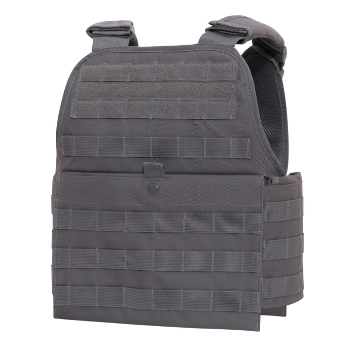 Grey Rothco MOLLE Plate Carrier Vest