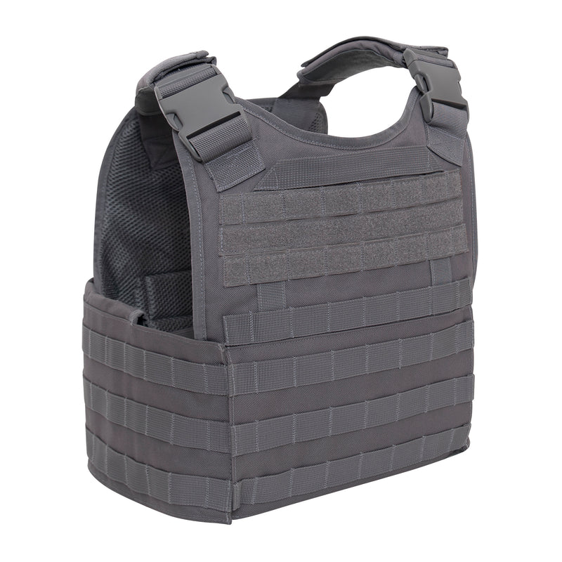 Grey Rothco MOLLE Plate Carrier Vest