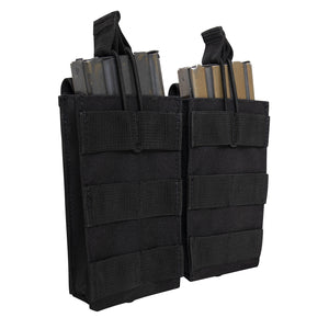 Rothco MOLLE Open Top Double Mag Pouch – High-Speed Bungee Retention