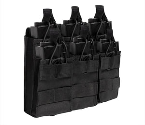 Rothco MOLLE Open-Top Six Rifle Mag Pouch – 600D Polyester