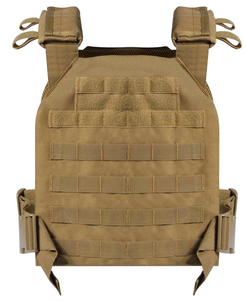 Rothco Low Profile Plate Carrier: MOLLE Vest, Max Mobility & Airflow