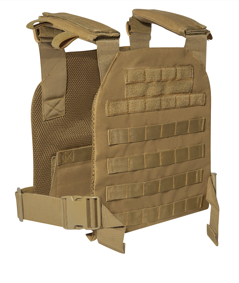 Rothco Low Profile Plate Carrier: MOLLE Vest, Max Mobility & Airflow