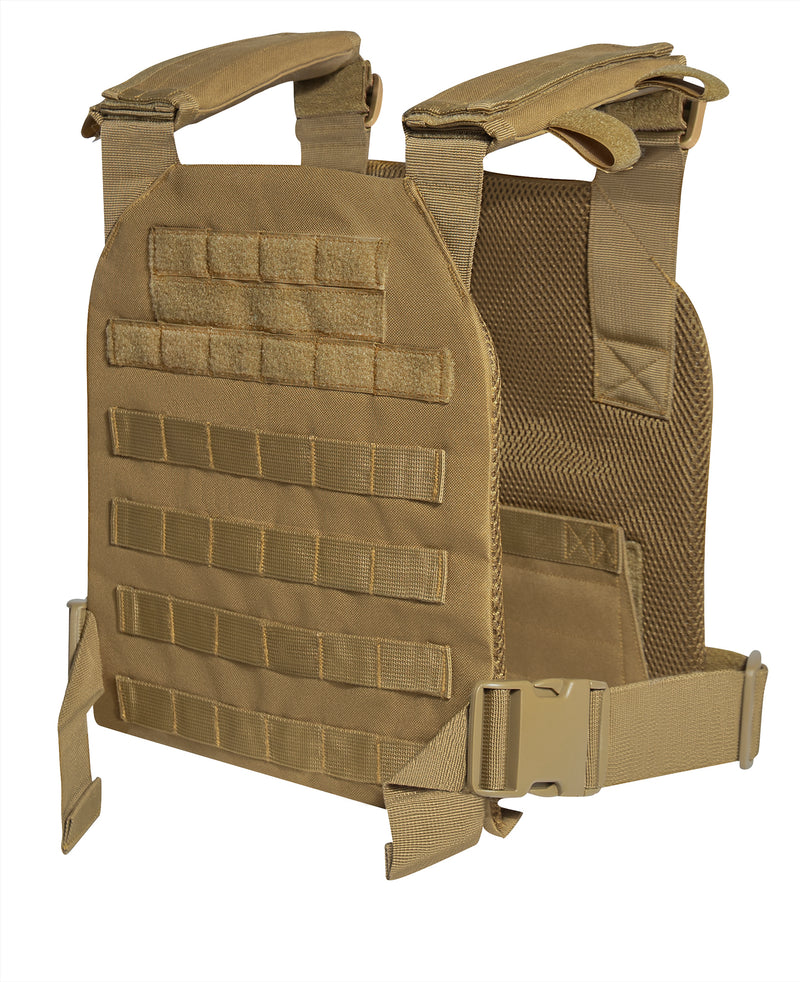 Rothco Low Profile Plate Carrier: MOLLE Vest, Max Mobility & Airflow