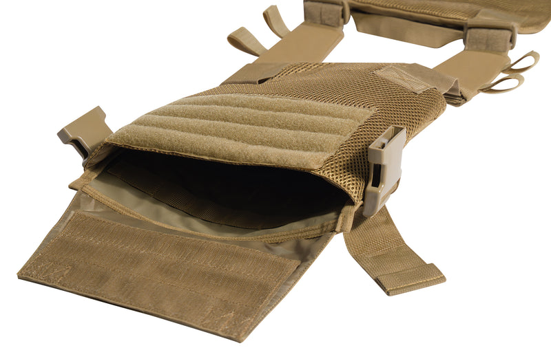 Rothco Low Profile Plate Carrier: MOLLE Vest, Max Mobility & Airflow