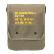 Rothco Canvas Map Case Shoulder Bag with Military Stencil
