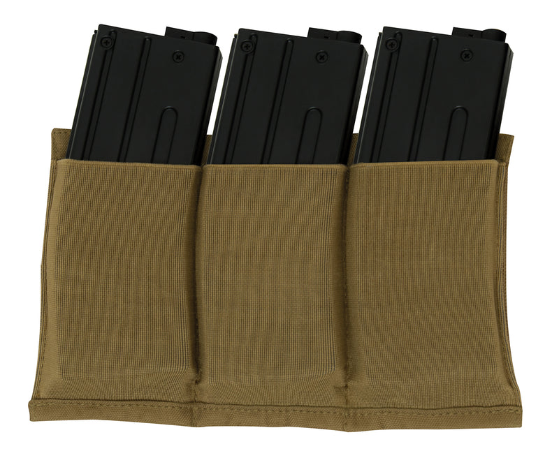 Rothco Lightweight Triple Mag Elastic Retention Pouch