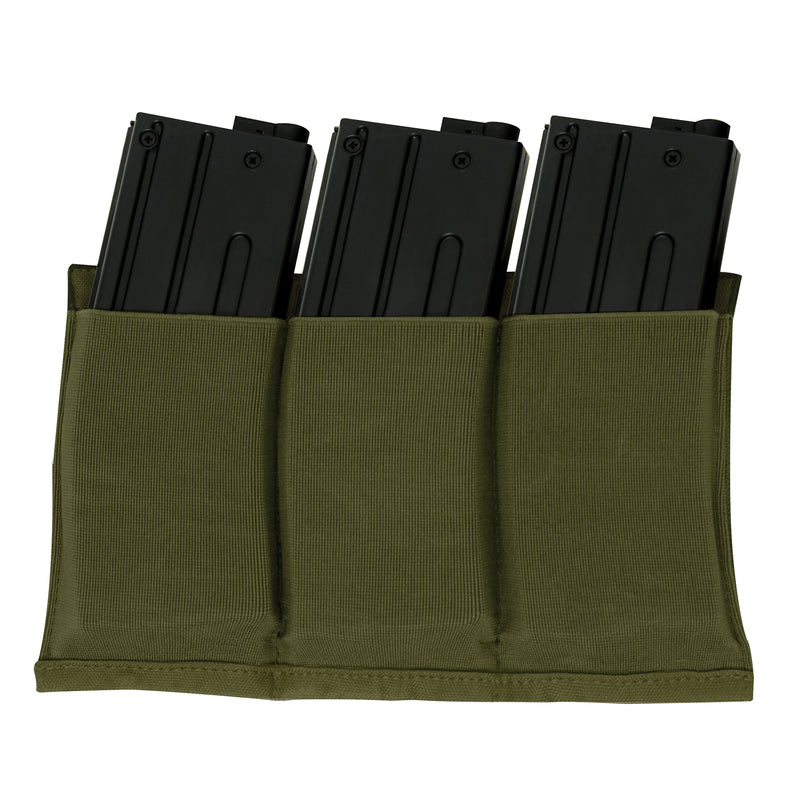Rothco Lightweight Triple Mag Elastic Retention Pouch