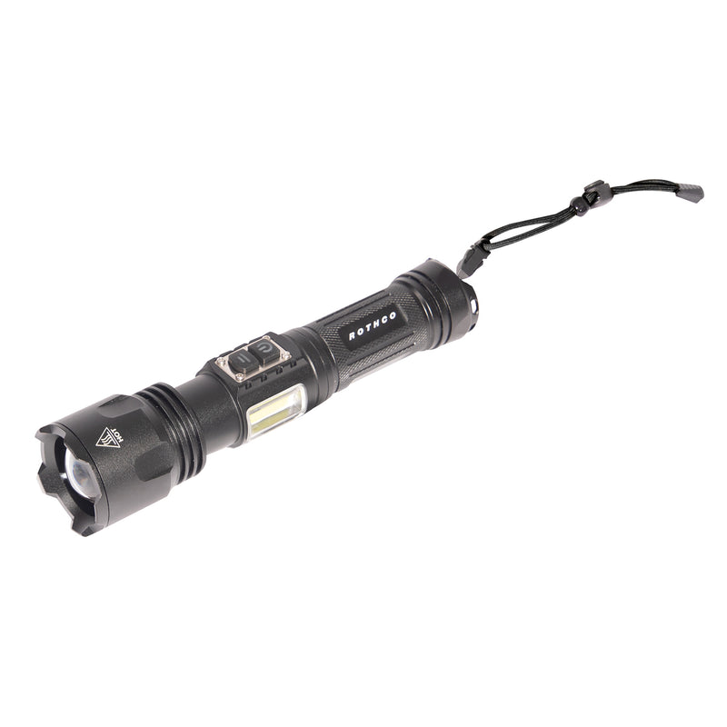 Rothco 2000 Lumen Tactical Flashlight – USB-C Rechargeable, 9 Modes