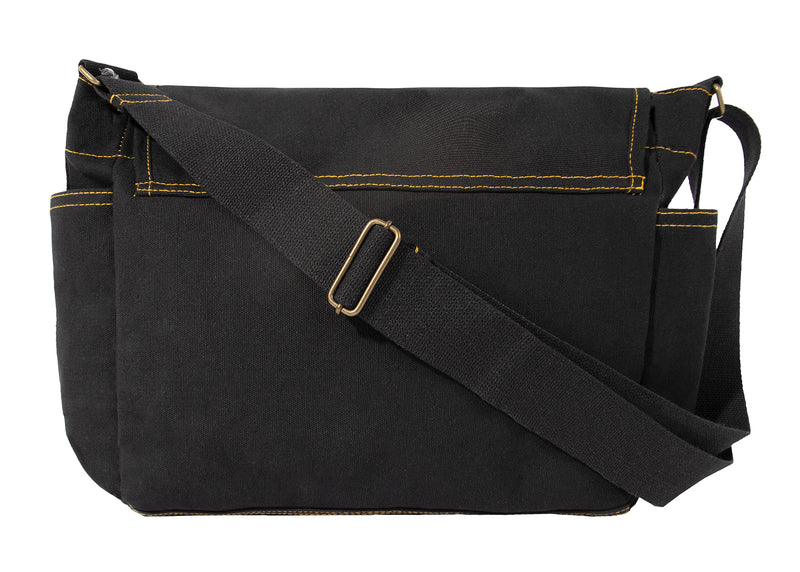 Rothco Heavyweight Canvas Classic Messenger Bag with Military Stencil