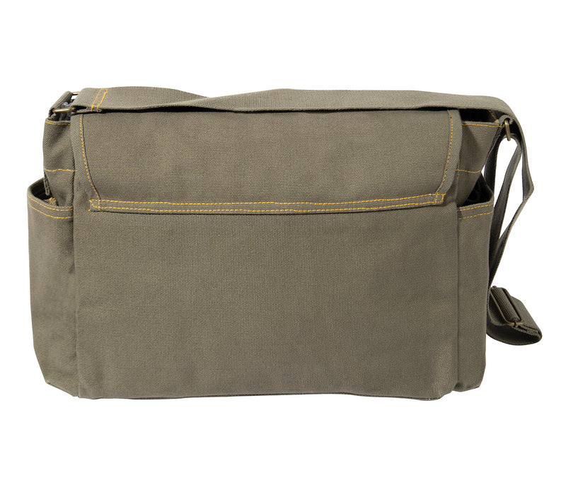 Rothco Heavyweight Canvas Classic Messenger Bag with Military Stencil