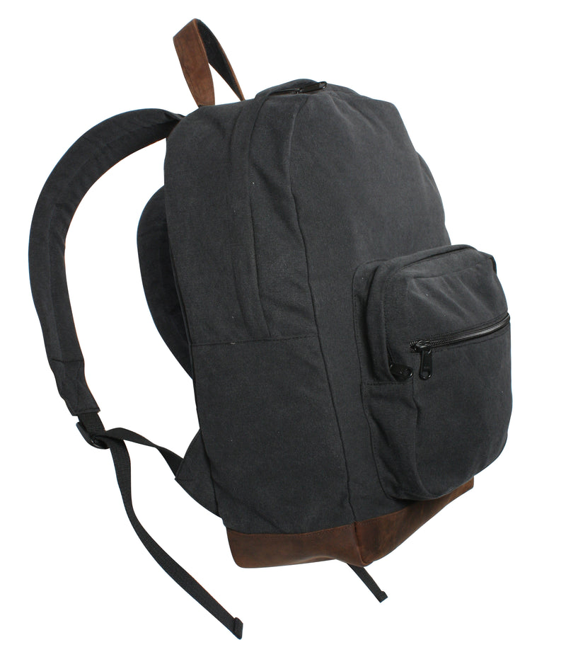 Rothco Vintage Canvas Teardrop Backpack with Leather Accents