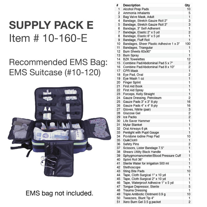 Kemp USA Medical Supply Pack E