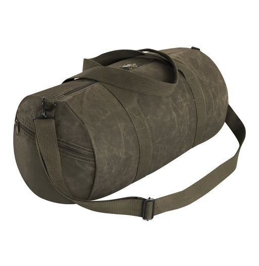 Rothco Waxed Canvas Shoulder Duffle Bag - 19 Inch Olive Drab