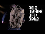 Rothco Convertible Canvas Duffle / Backpack (19-Inch, 30L)